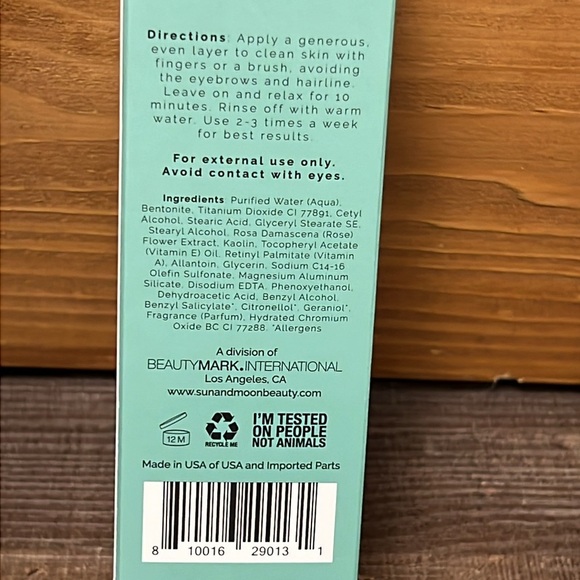 Sun + Moon Nice To Mask You 10 Min Clay Mask 5.1 fl oz NEW Unwind Undo Detoxify - Picture 4 of 8